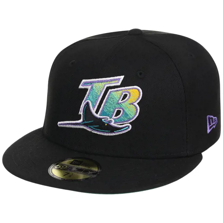 Tampa Bay Rays MLB GAUCHE Noir Fondamental OTC 59FIFTY NOI/NOI/GRI