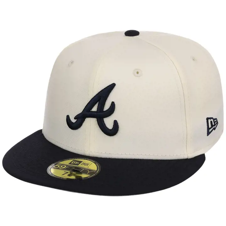 Atlanta Braves MLB LHD Core Chrome OTC 59FIFTY CHROME/MARINE/G