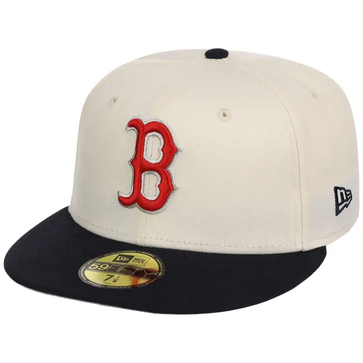 Boston Red Sox MLB LHD Core Chrome OTC 59FIFTY CHROME/MARINE/G