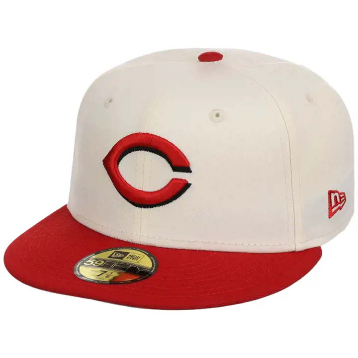 Cincinnati Reds MLB GAUCHER Core Chrome Casquette ajustée 59FIFTY CHROME/ROUGE/G