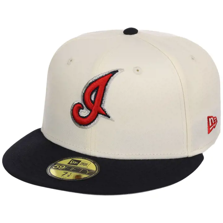 Cleveland Indians MLB LHD Core Chrome OTC 59FIFTY CHROME/NAV