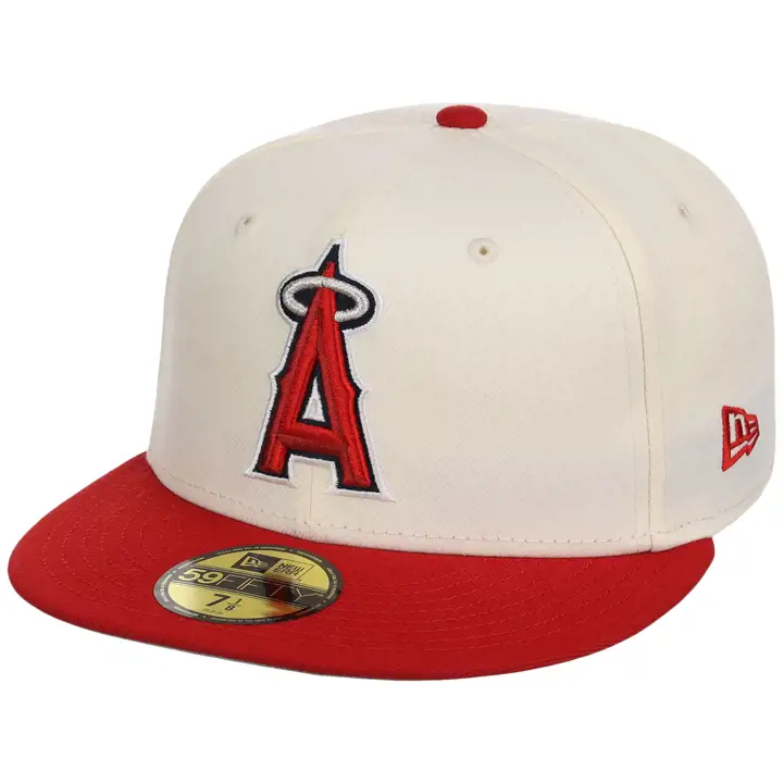 Anaheim Angels MLB LHD Core Chrome OTC 59FIFTY CHROME/ROUGE/GR