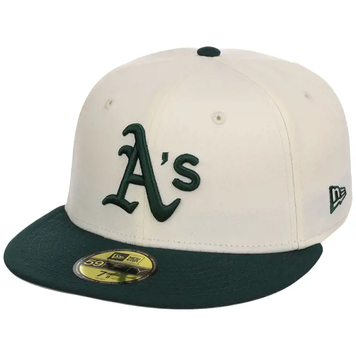Oakland Athletics MLB LHD Core Chrome OTC 59FIFTY CHROME/DKG