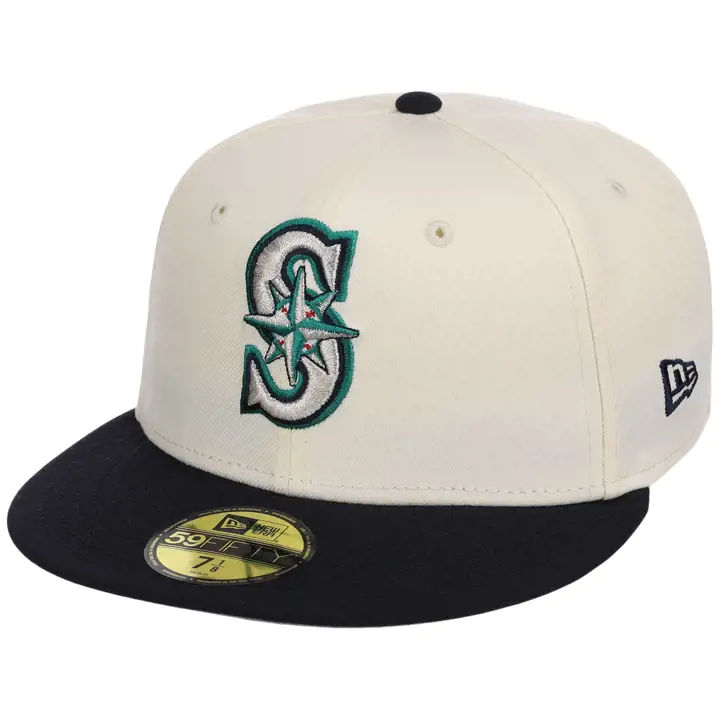 Seattle Mariners MLB LHD Core Chrome OTC 59FIFTY CHROME/MARINE