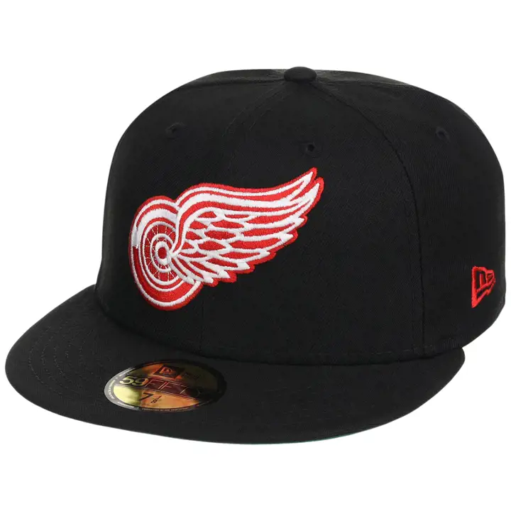 DETROIT RED WINGS NHL LHD Core Black OTC 59FIFTY BLK/BLK/KGR