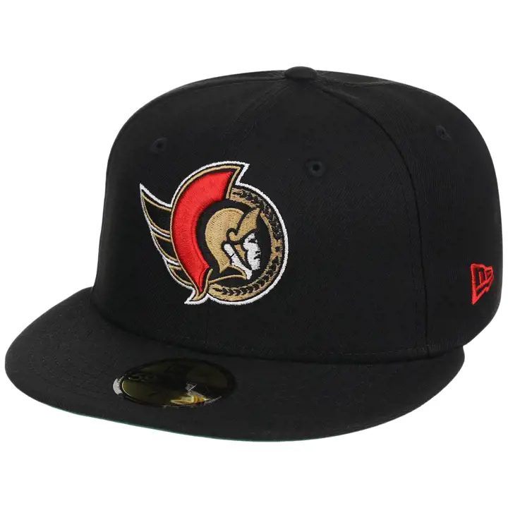 OTTAWA SENATORS NHL LHD Core Black OTC 59FIFTY BLK/BLK/KGRN