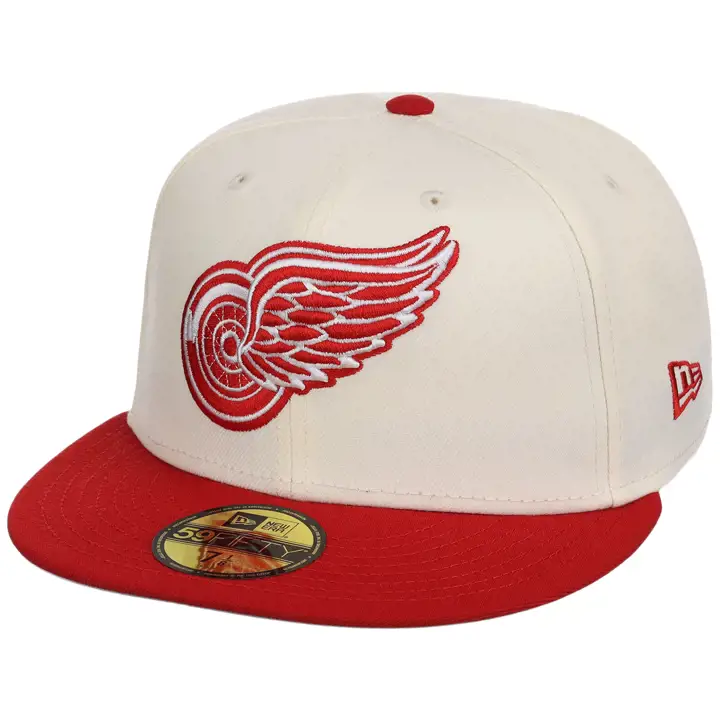 DETROIT RED WINGS LNH GDD Chrome de base OTC 59FIFTY CHROME/ROUGE