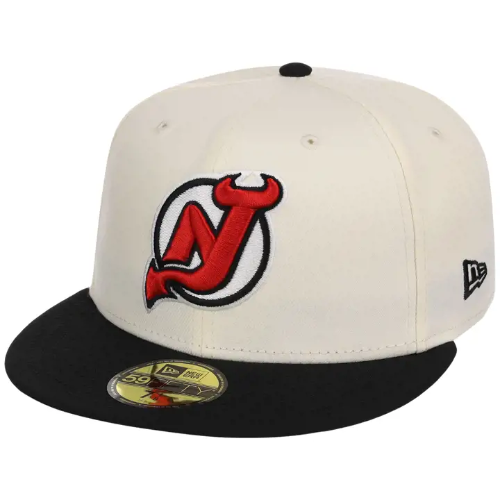 NEW JERSEY DEVILS NHL LHD Core Chrome OTC 59FIFTY CHROME/BLK