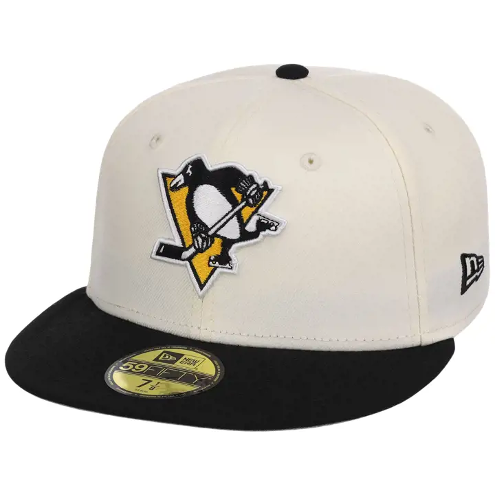 PITTSBURGH PENGUINS NHL LHD Core Chrome OTC 59FIFTY CHROME/B