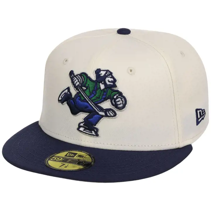 VANCOUVER CANUCKS NHL LHD Core Chrome OTC 59FIFTY CHROME/NAV