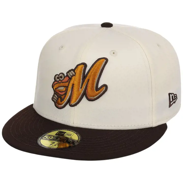 Montgomery Biscuits MLB LHD Biscuit 59FIFTY CHROME/BRN/GRY