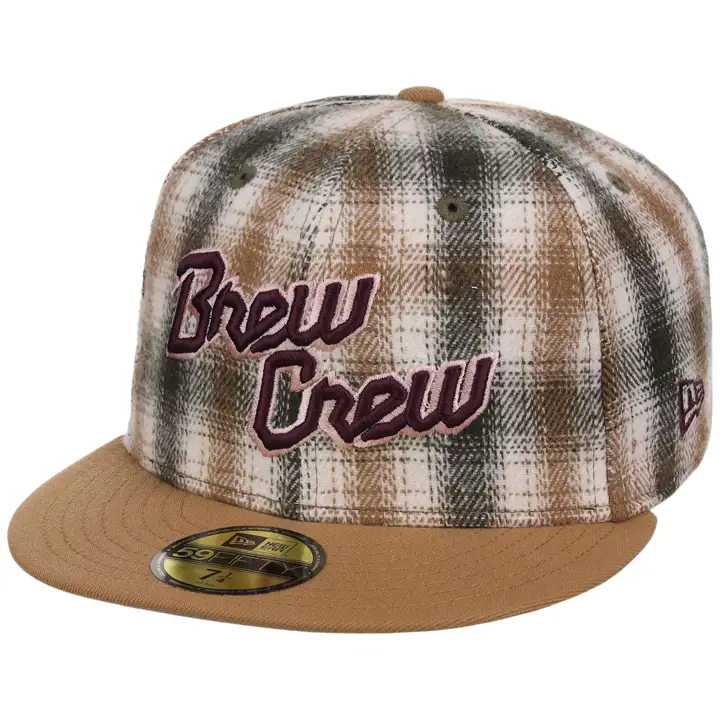 Milwaukee Brewers MLB G/D Brew Crew 59FIFTY FLANELLE/BLC/GRI