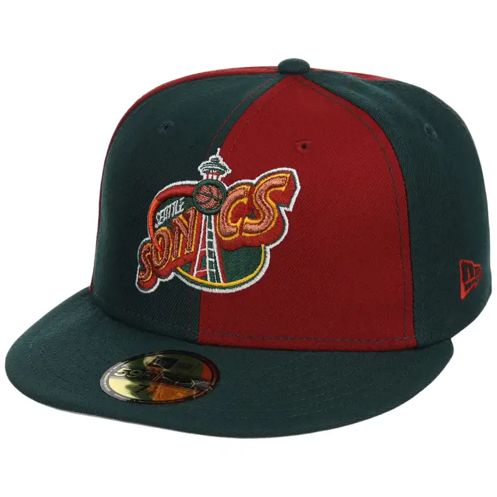 Seattle Supersonics NBA LHD Pinwheel 59FIFTY ROUGE/VERT FONCÉ/GRIS
