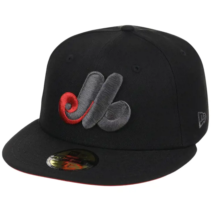 Montreal Expos MLB Montréal Local 59FIFTY NOI/NOI/ROU