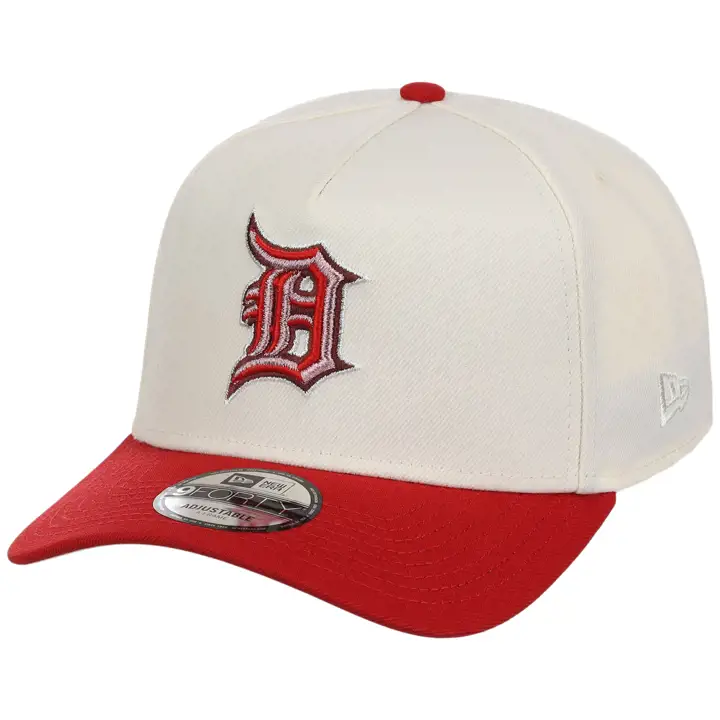 Casquette Detroit Tigers MLB Cœur Biseauté 9FORTY AF CHROME/ROUGE/ROSE