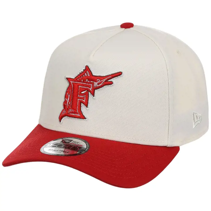 Casquette Florida Marlins MLB Beveled Heart 9FORTY AF CHROME/ROUGE/ROSE