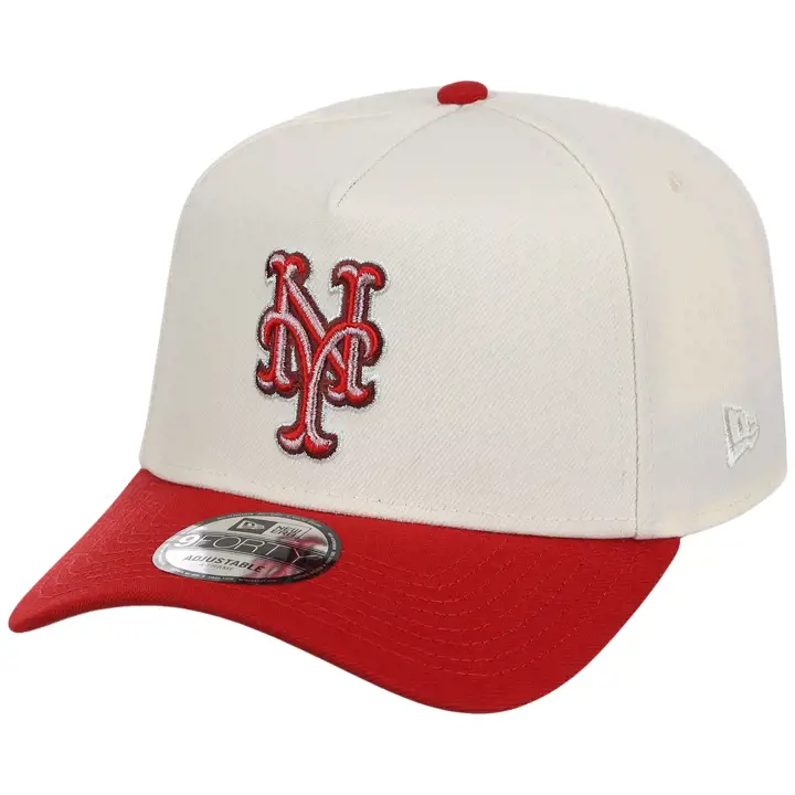 New York Mets MLB Beveled Heart 9FORTY AF CHROME/ROUGE/ROSE