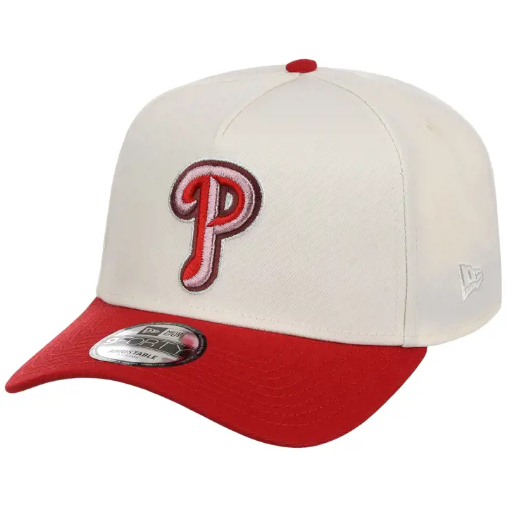 Philadelphia Phillies MLB Cœur biseauté 9FORTY AF CHROME/ROUGE