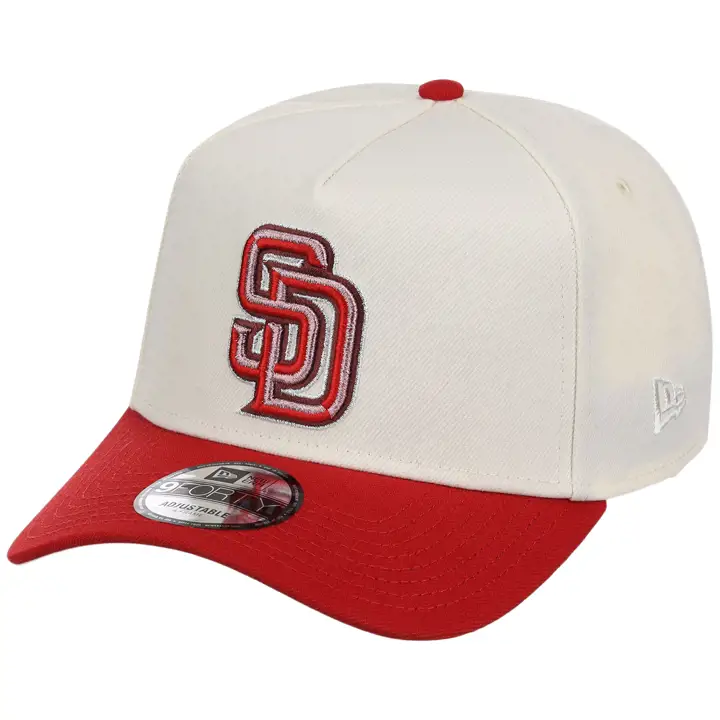 Casquette San Diego Padres MLB Beveled Heart 9FORTY AF CHROME/ROUGE/ROSE
