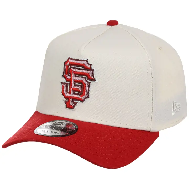 San Francisco Giants MLB Cœur biseauté 9FORTY AF CHROME/ROUGE/