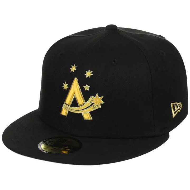 Australie WBC LHD Noir Métallique 59FIFTY CHROME/VERT FONCÉ/GRIS