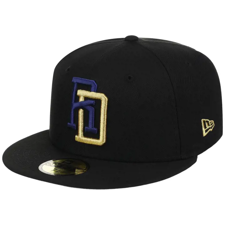 Rép. Dominicaine WBC LHD Noir Métallique 59FIFTY CHROME/ROUGE/G