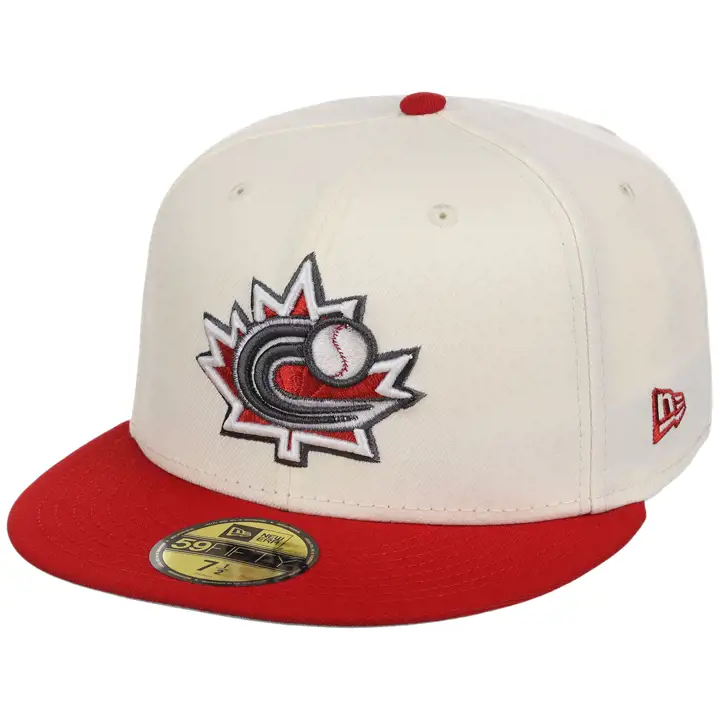 Canada WBC LHD Chrome Metallic 59FIFTY CHROME/ROUGE/GRIS
