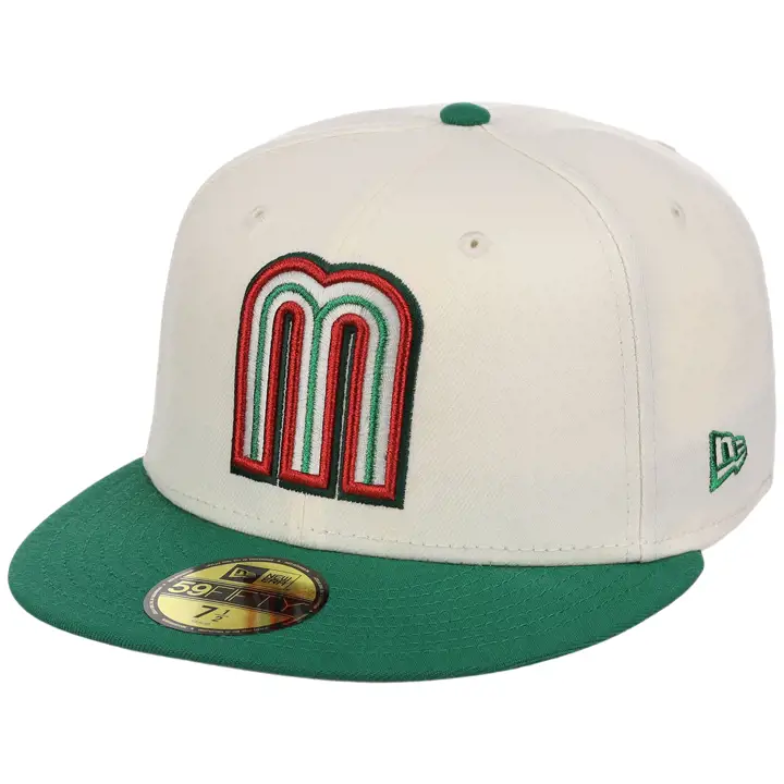 Mexico WBC LHD Chrome Metallic 59FIFTY CHROME/VERT/GRIS