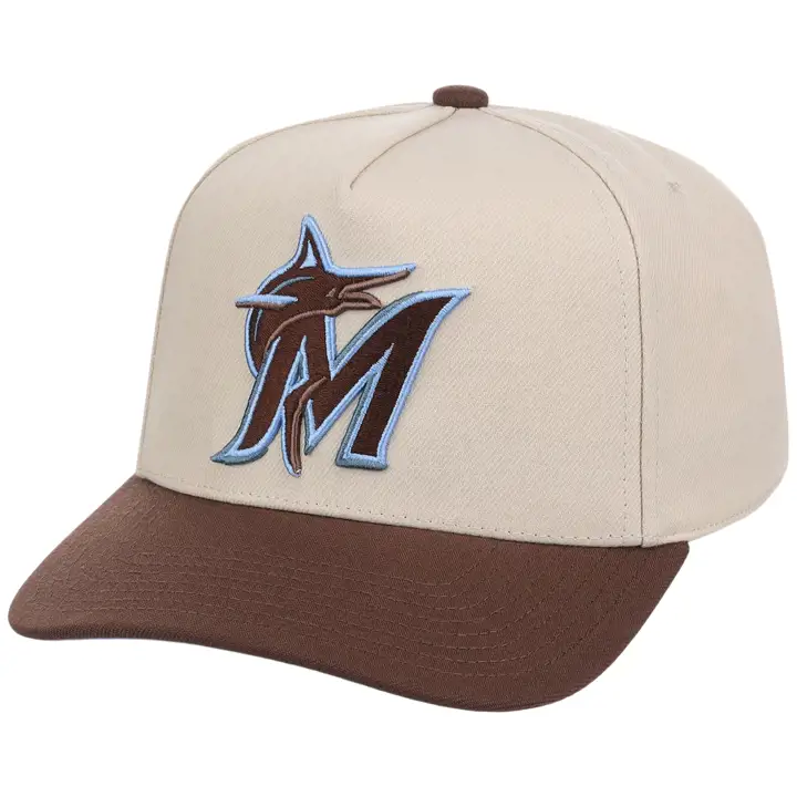 Florida Marlins MLB MN Leche Bleu Pro Pinch BLANC CASSÉ/MARRON/BLEU CÉLESTE