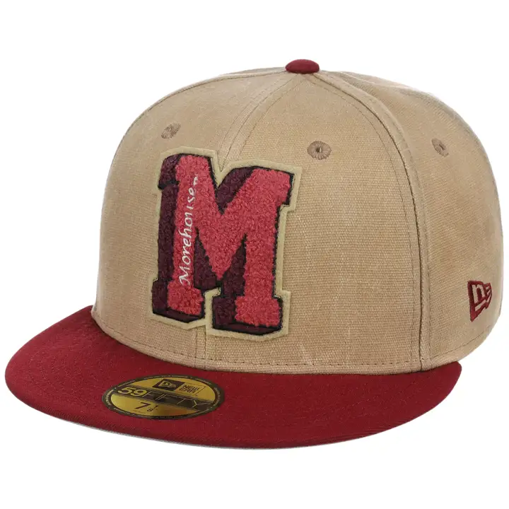 MOREHOUSE TIGERS LHD HBCU Toile 59FIFTY BEIGE/ROUGE/GRIS