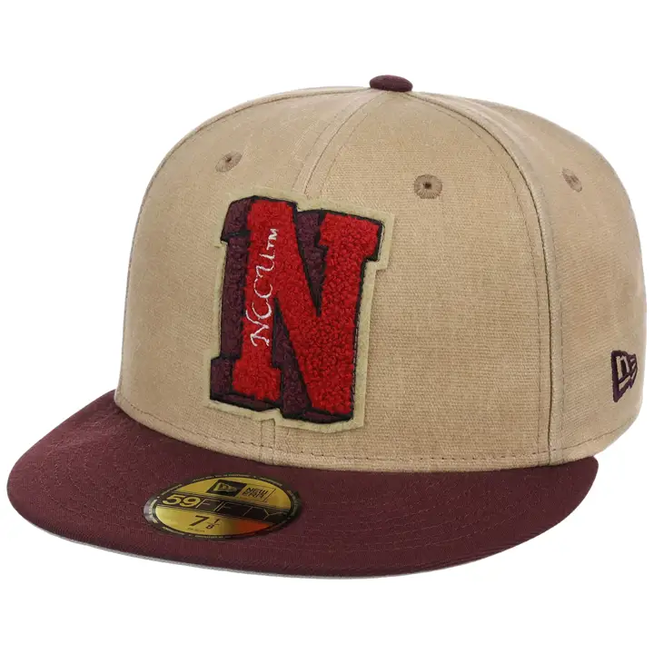 NORTH CAROLINA CENTR LHD HBCU Casquette 59FIFTY en toile TAN/MAR/GRY