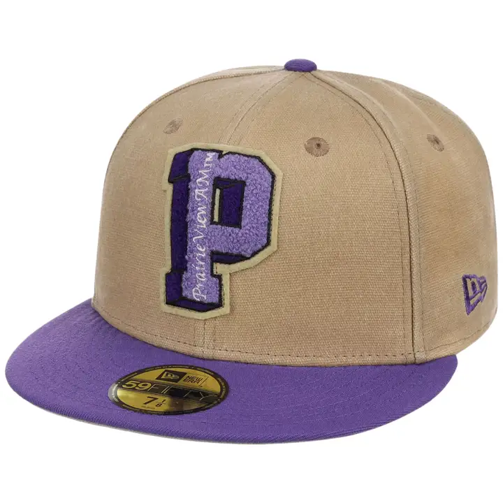 PRAIRIE VIEW AM PANTHERS LHD HBCU Toile 59FIFTY BEIGE/VIOLET/GRIS