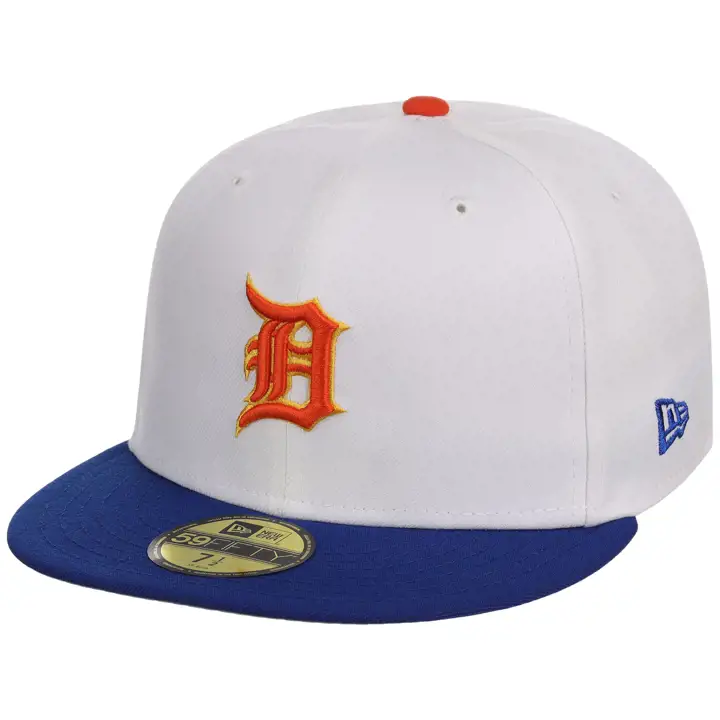 Detroit Tigers MLB DET Casquette 59FIFTY Optic White BLAN/RBL/GRI