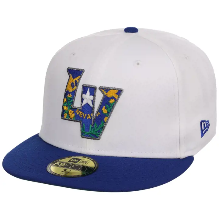 Casquette 59FIFTY Las Vegas Aviators MLB LV Local Flag Fill WHT/RBL/GR