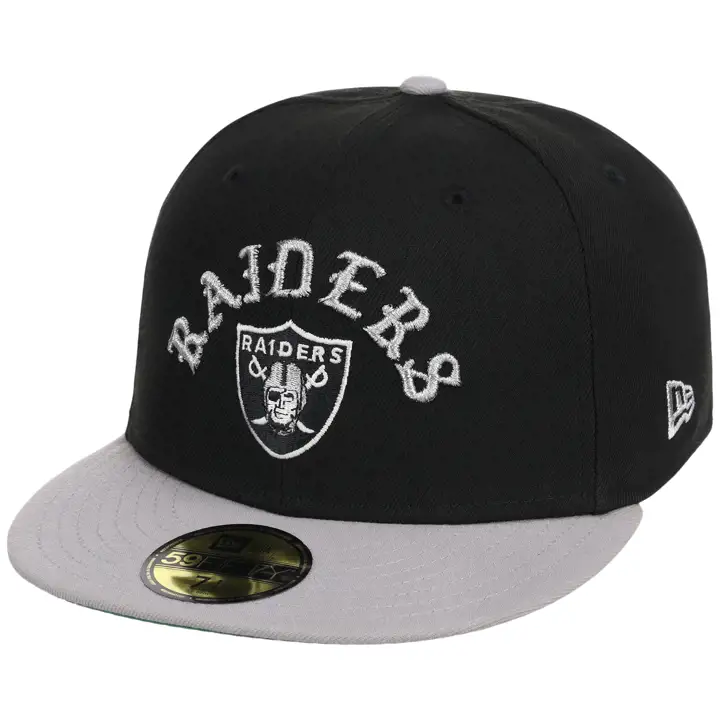 Casquette 59FIFTY Las Vegas Raiders NFL LV Local Skull Noir/Gris/Vert