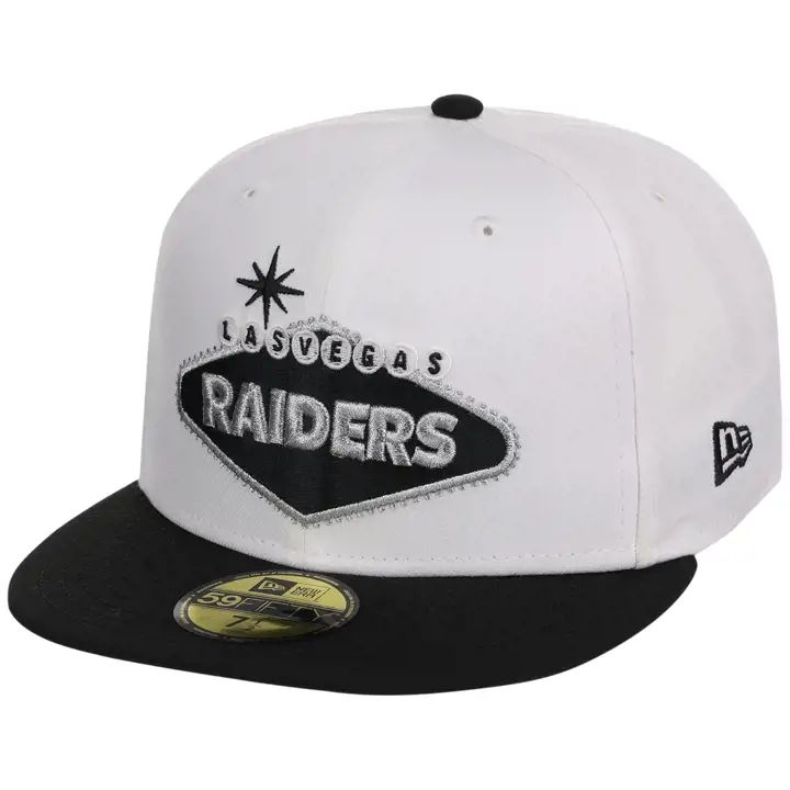 Las Vegas Raiders NFL LV Local Welcome Sign 59FIFTY BLA/BLC