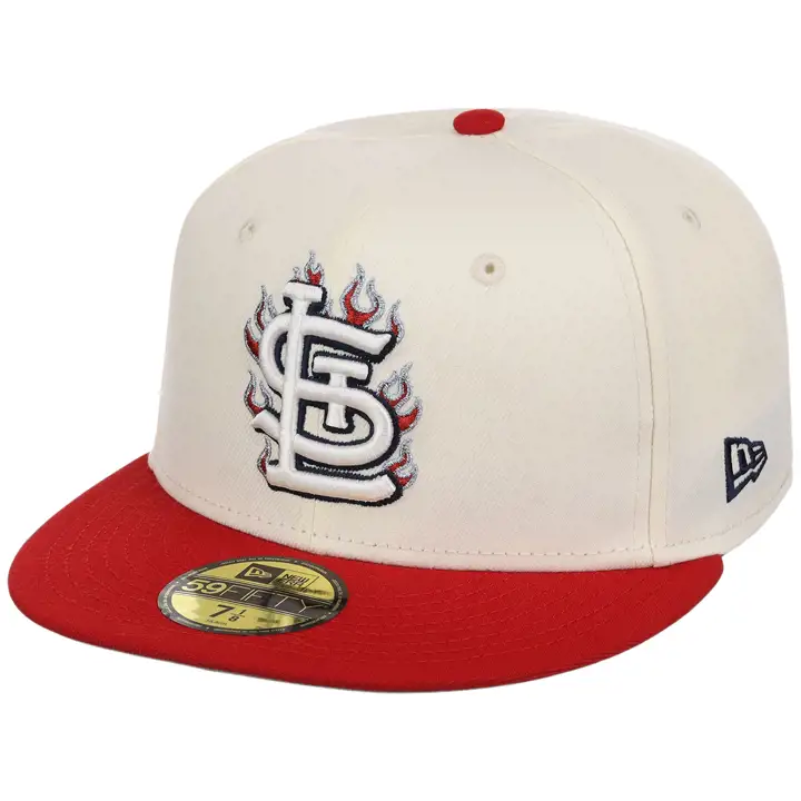 Casquette St. Louis Cardinals MLB STL Local Flame 59FIFTY CHROME/RED/G