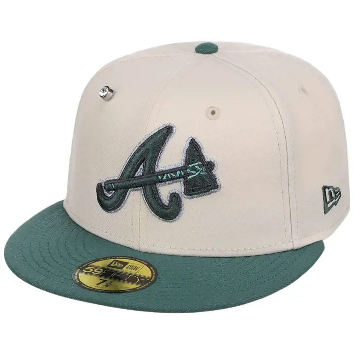 Atlanta Braves MLB SP26CP Crème Lichen 59FIFTY CRÈME/VERT FONCÉ/G