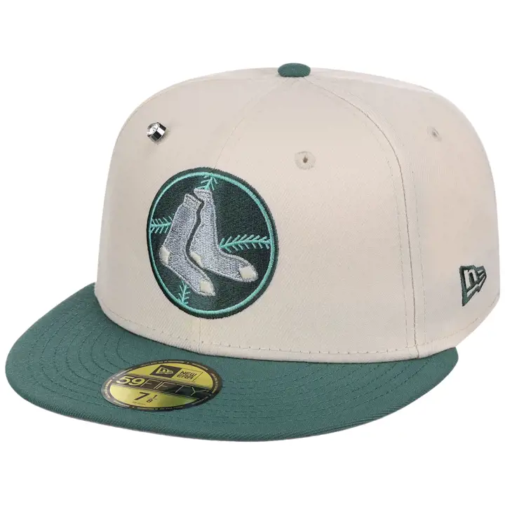 Boston Red Sox MLB SP26CP Crème Lichen 59FIFTY CRÈME/VERT FONCÉ/G