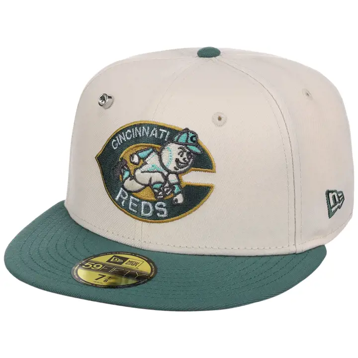 Cincinnati Reds MLB SP26CP Crème Lichen 59FIFTY CRÈME/VERT FONCÉ/