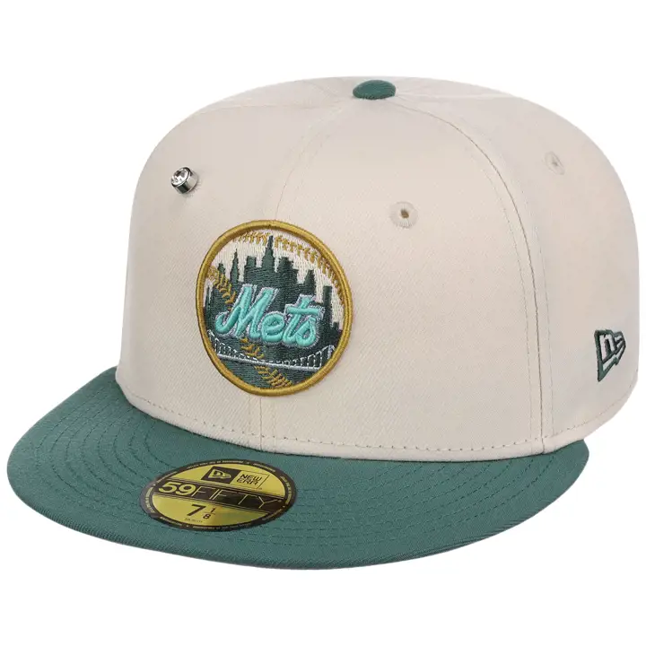 New York Mets MLB SP26CP Crème Lichen 59FIFTY CRÈME/VRTD/GR