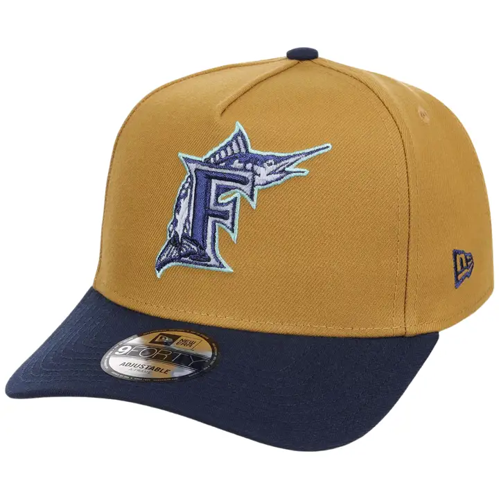 Florida Marlins MLB SP26CP Dusted Navy 9FORTY AF KHA/MARINE/GR