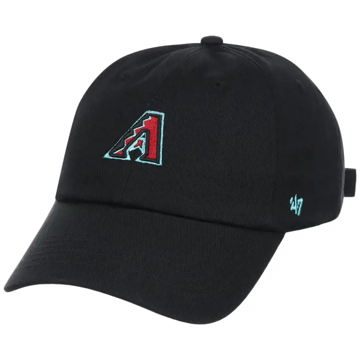 ARIZONA DIAMONDBACKS MLB Casquette visière incurvée '47 Clean Up noire
