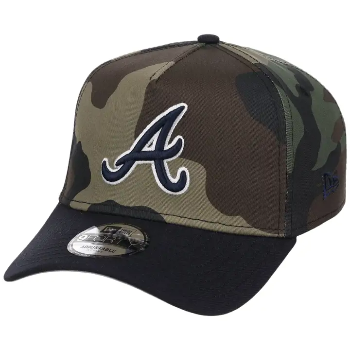 Atlanta Braves MLB Casquette 9FORTY AF Camouflage/Bleu Marine/Gris
