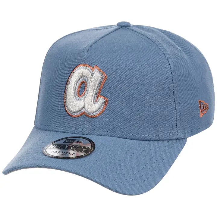 Casquette 9FORTY ajustée délavée MLB Atlanta Braves bleue/grise
