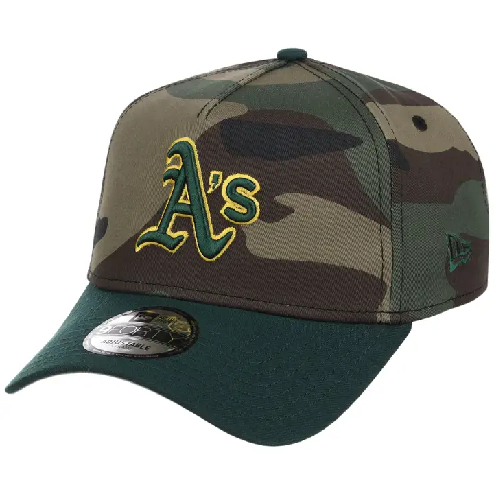 Oakland Athletics MLB Woodland OTC 9FORTY AF BOIS/VERT FONCÉ/