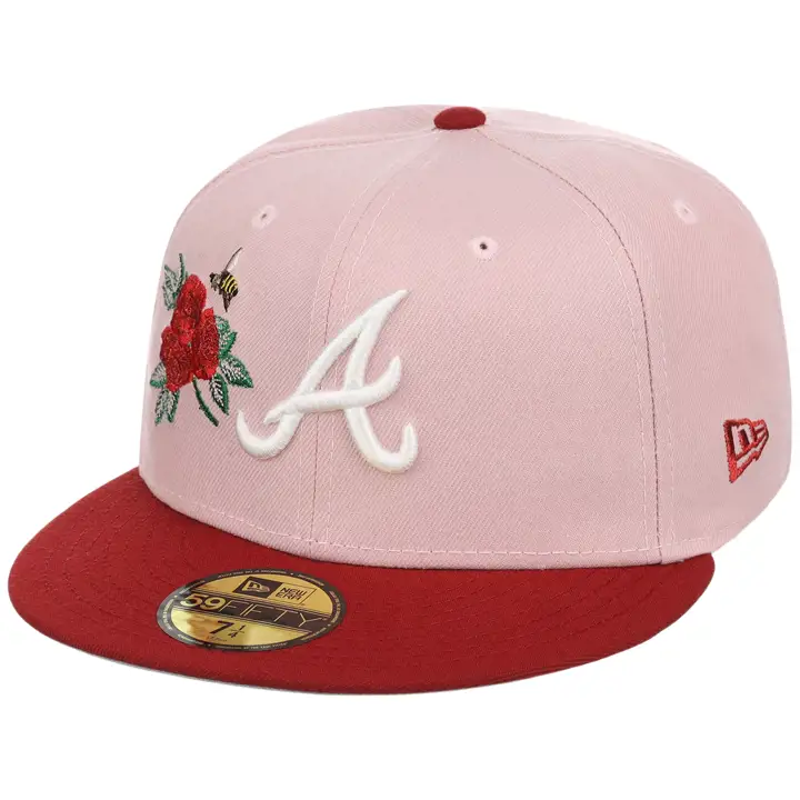 Atlanta Braves LHD Saint-Valentin 59FIFTY PNK/RED/GRY