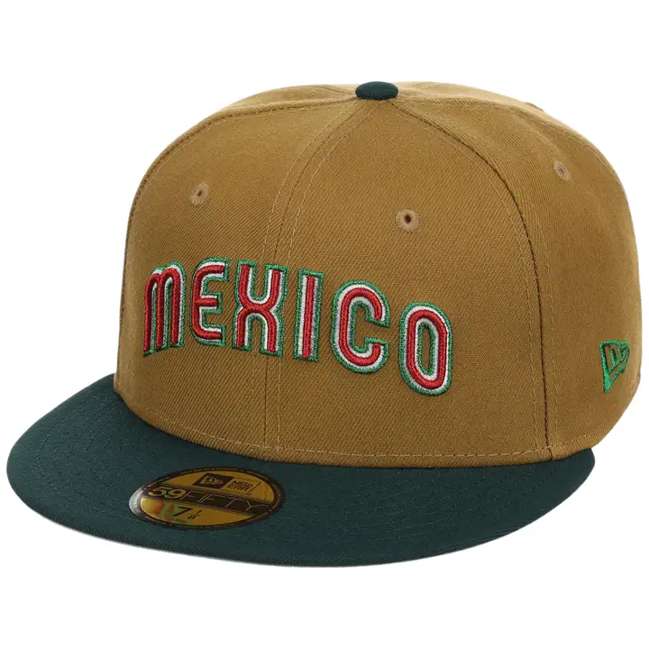 Mexico LHD WBC Metallic Wdmrk 59FIFTY GL/DKGRN/GRY