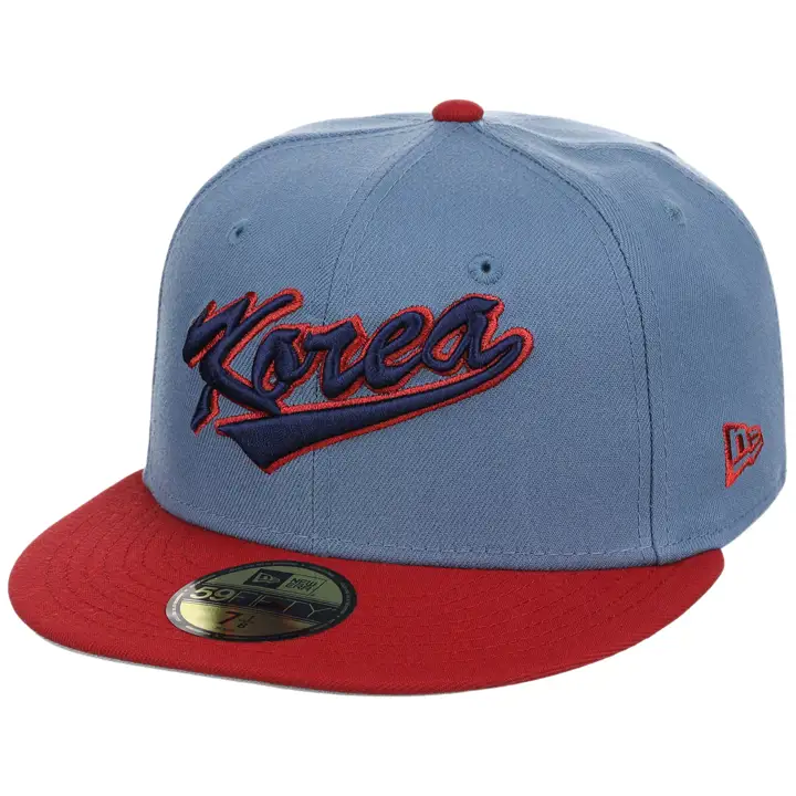 Corée LHD WBC Métallique Wdmrk 59FIFTY BLEU/ROUGE/GRIS