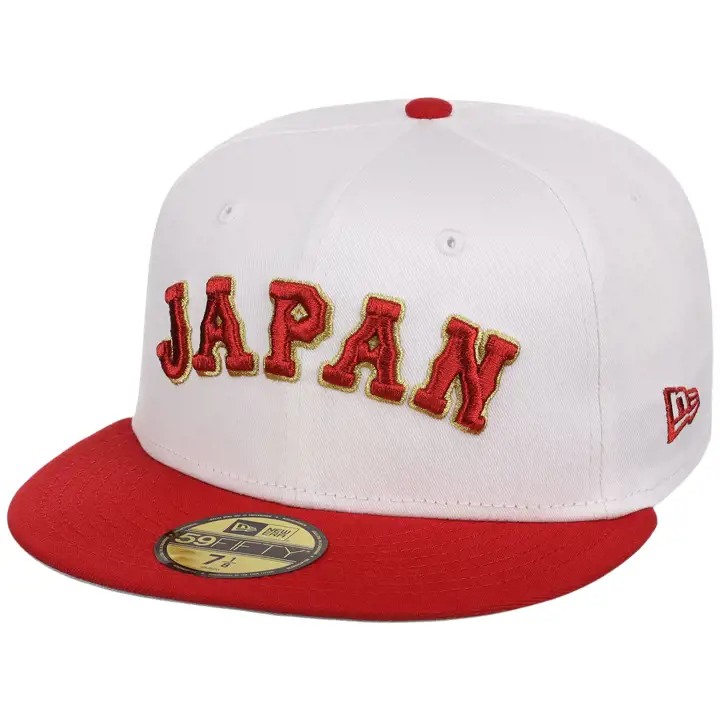 Japon LHD WBC Metallic Wdmrk 59FIFTY BLC/ROUGE/GRIS